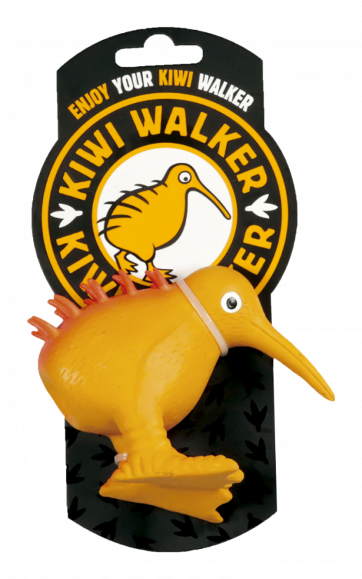 Latexová pískací hračka Kiwi S oranžová