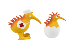 Latexová pískací hračka - M - Baby - Oranžová