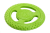 Plovací frisbee z TPR pěny MAXI  zelená 21,5 cm