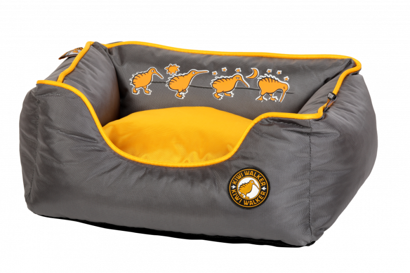 Pelech z ortopedické pěny - S - Oranžová/Šedá