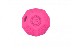 Gumová hračka DODECABALL s dírou na pamlsky - MINI - růžová