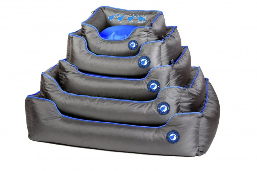 Pelech z ortopedické pěny - M - Modrá/Šedá