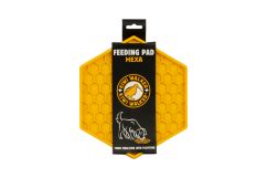 Lízací podložka – HEXA – Oranžová