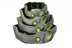 Oválný pelech  z ortopedické pěny - XL - Zelená/Šedá