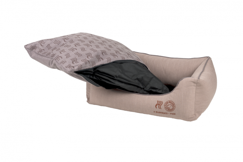 Pelíšek z recyklovaných materiálů 4ELEMENTS - M - Cihlová - Fire