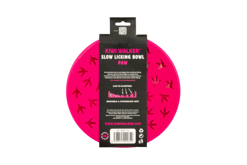 Protihltací miska a lízací podložka 2v1 – PAW – Růžová