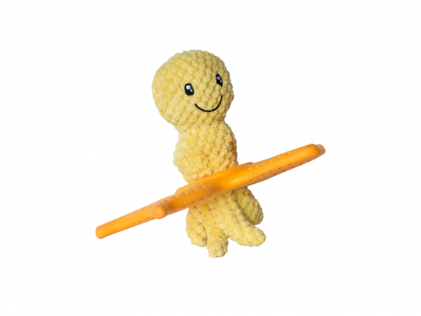 OCTOPUS & STARFISH z TPR pěny a plyše - Oranžová