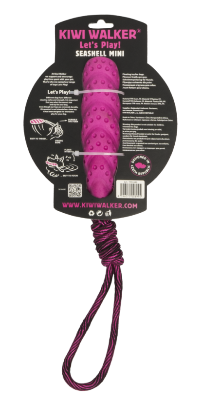 Létající a plovací seashell z TPR pěny - MINI - Růžová