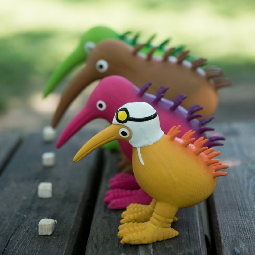 Latexová pískací hračka Kiwi L růžová