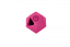 Gumová hračka ICOSABALL s dírou na pamlsky - MINI - růžová