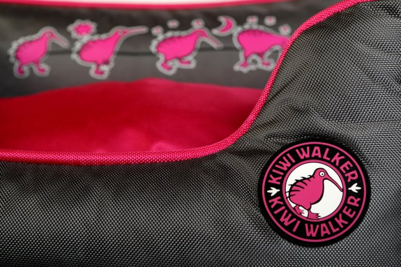 Pelech z ortopedické pěny - XXL - Růžová/Šedá