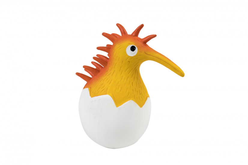 Latexová pískací hračka Kiwi Baby oranžová