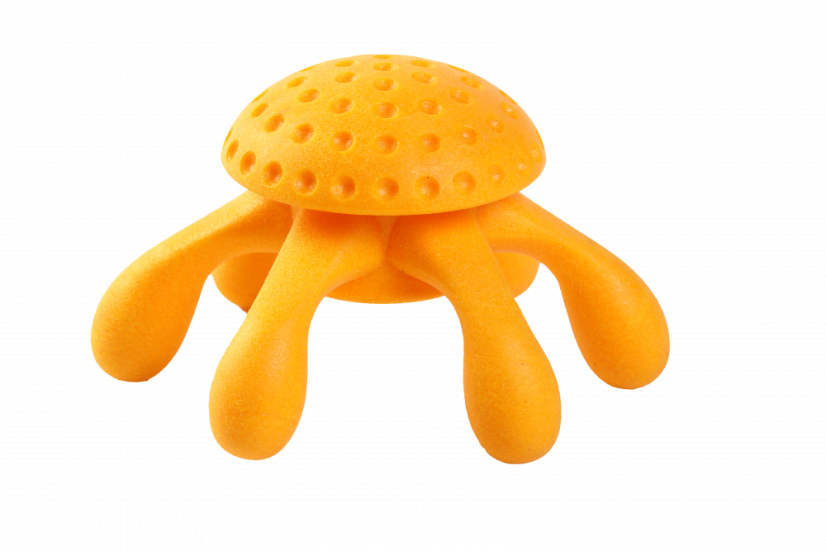 Létající a plovací chobotnice z TPR pěny - MINI  - Oranžová