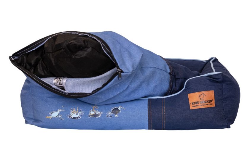 Pelíšek DENIM z ortopedické pěny - Model: Elegance, Velikost pelíšku: L