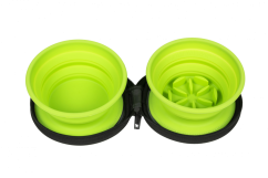 Cestovní miska se slowfeederem - Zelená