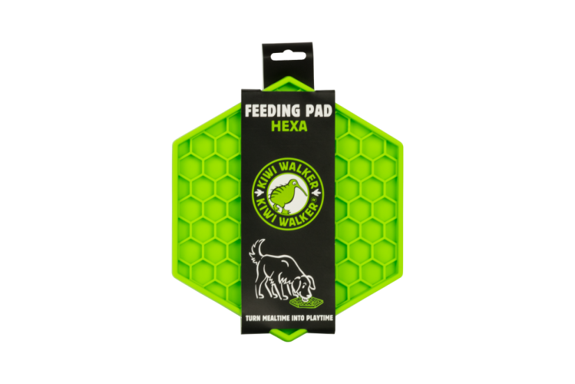 Lízací podložka – HEXA – Zelená