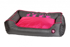 Pelech z ortopedické pěny - XXL - Růžová/Šedá