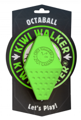 Gumová hračka OCTABALL s dírou na pamlsky - MAXI - zelená