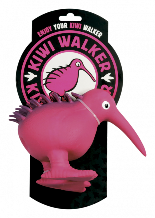Latexová pískací hračka Kiwi L růžová