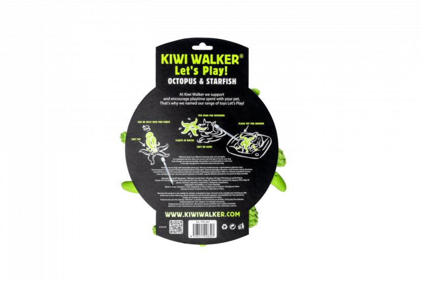 OCTOPUS & STARFISH z TPR pěny a plyše - Zelená