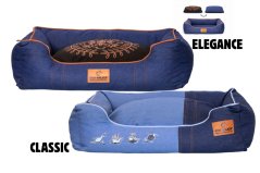 Pelíšek DENIM z ortopedické pěny