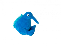 Plyšová pískací hračka Kiwi modrá