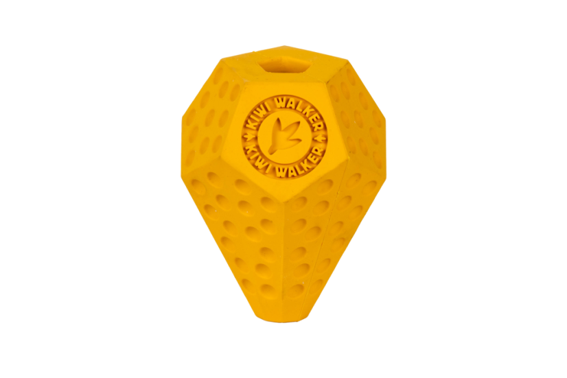 Gumová hračka DIABALL s dírou na pamlsky - MAXI - oranžová