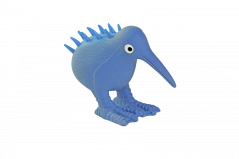 Latexová pískací hračka - S - Modrá