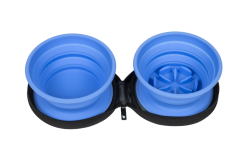 Cestovní miska se slowfeederem - Modrá