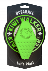 Gumová hračka OCTABALL s dírou na pamlsky - MAXI - zelená