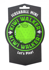 Gumová hračka ICOSABALL s dírou na pamlsky - MINI - zelená