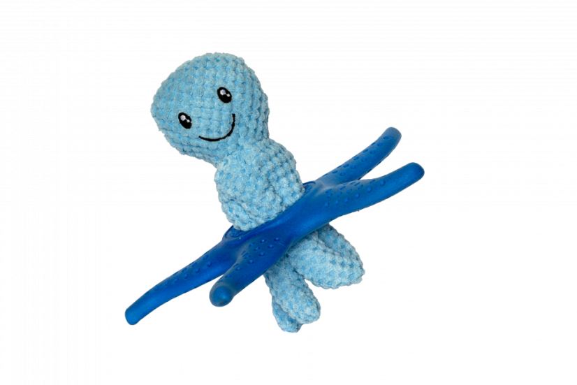 OCTOPUS & STARFISH z TPR pěny a plyše - Modrá