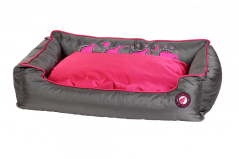 Pelech z ortopedické pěny - XL - Růžová/Šedá