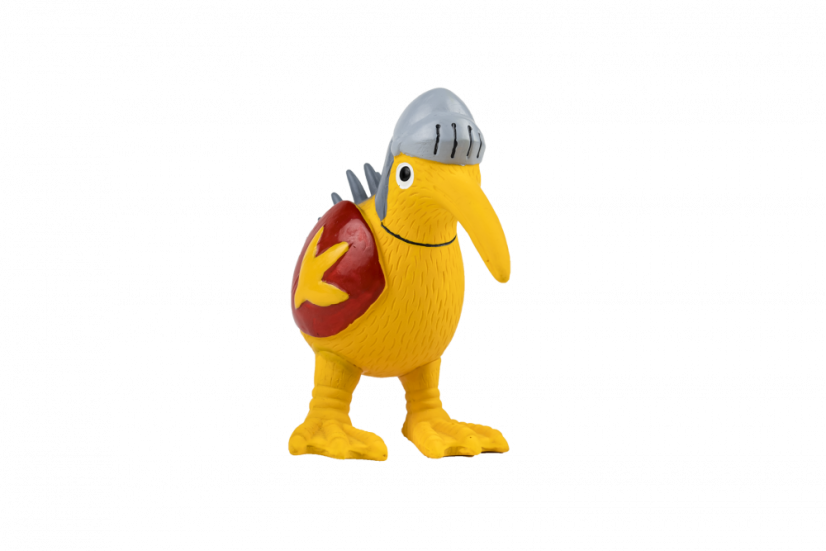Latexová pískacia hračka Kiwi Knight oranžová