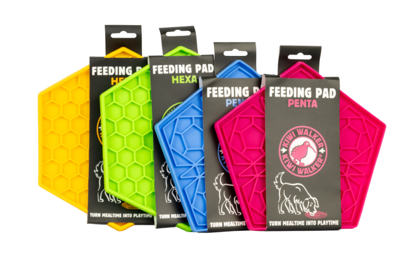 Lízací podložka – PENTA – Modrá