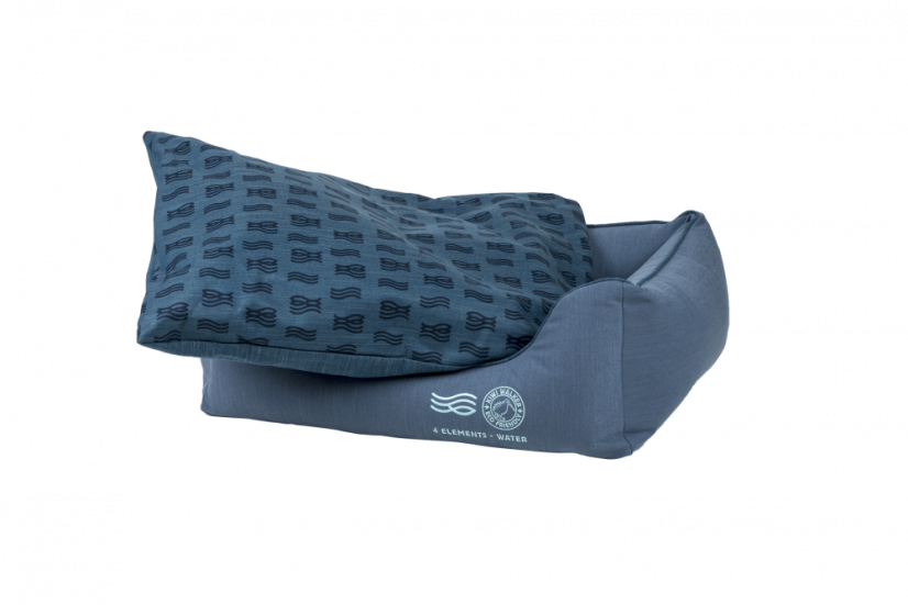 Pelíšek z recyklovaných materiálů 4ELEMENTS - L - Modrá - Water