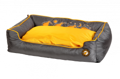 Pelech z ortopedické pěny - XL - Oranžová/Šedá