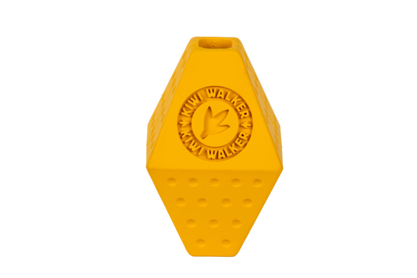 Gumová hračka OCTABALL s dírou na pamlsky - MINI - oranžová