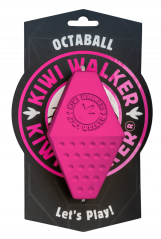 Gumová hračka OCTABALL s dírou na pamlsky - MAXI - růžová