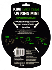 Svítící, létající a plovací kruh z gumy - MINI  - Mléčná - svítící