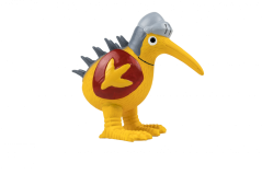 Latexová pískací hračka Kiwi Knight oranžová