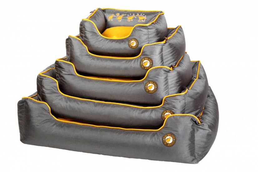 Pelech z ortopedické pěny - XXL - Oranžová/Šedá