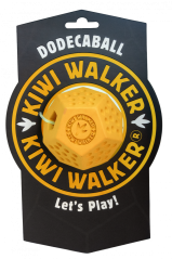 Gumová hračka DODECABALL s dírou na pamlsky - MAXI - oranžová