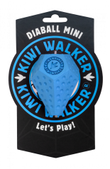 Gumová hračka DIABALL s dírou na pamlsky - MINI - modrá