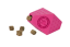 Gumová hračka OCTABALL s dírou na pamlsky - MINI- růžová