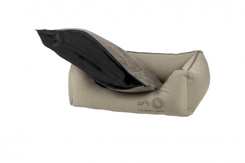 Pelíšek z recyklovaných materiálů 4ELEMENTS - S - Hnědá - Earth