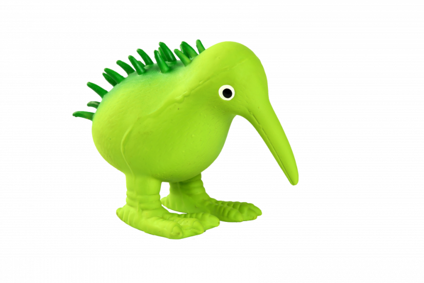Latexová pískací hračka Kiwi M zelená