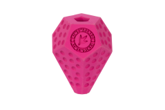 Gumová hračka DIABALL s dírou na pamlsky - MAXI - růžová