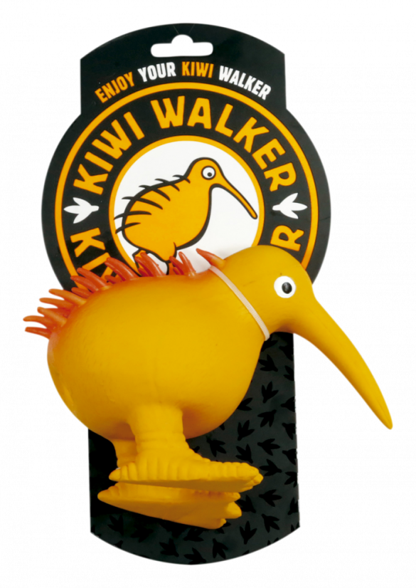 Latexová pískacia hračka Kiwi L oranžová
