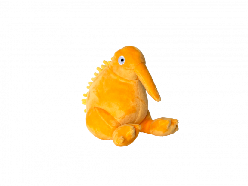 Plyšová pískací hračka Kiwi oranžová